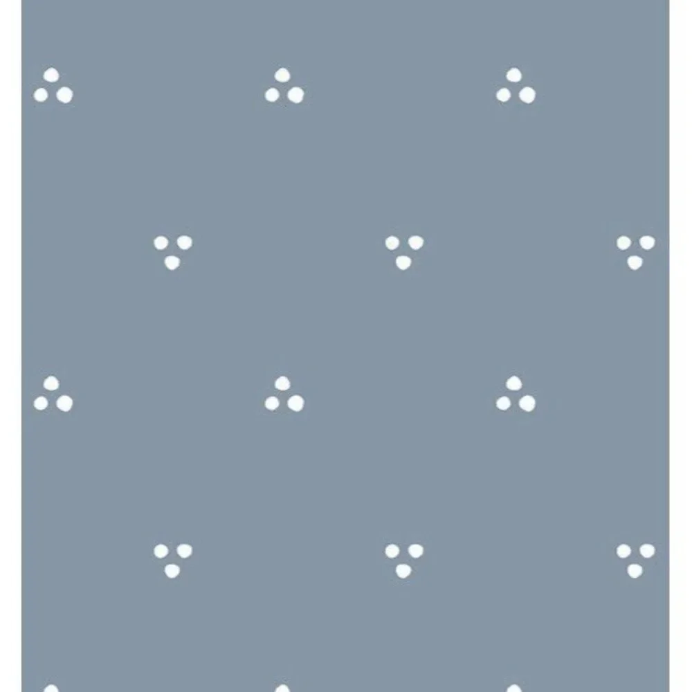 Pottery Barn 'DAINTY DOT' WALLPAPER BY SUGAR PAPER - FRENCH BLUE 27 X 54”